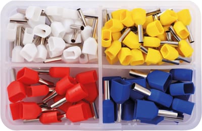 Quadrios 2010C390 Assortiment adereindhulzen 0.75 mm², 1 mm², 1.5 mm², 2.5 mm² Deels geïsoleerd 90 stuk(s)