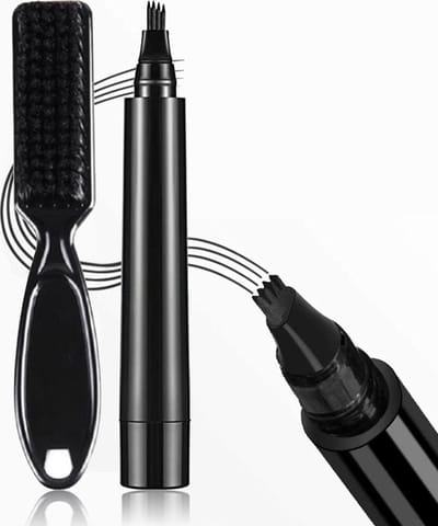 Baardgroei (Filler) Zwart - Baard pen - Baardverzorging - Baard stift -Beard Pencil Filler