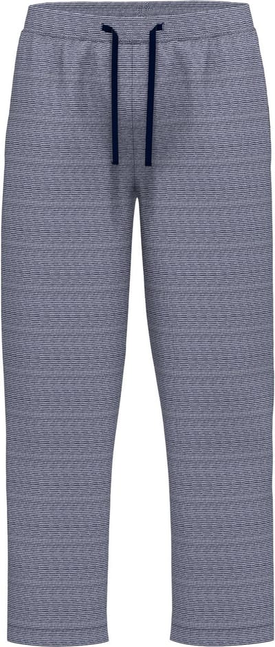 Gotzburg heren pyjama- of loungebroek - middenblauw melange