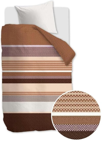 Beddinghouse Hylke dekbedovertrek - Eenpersoons - 140x200/220 cm - Lichtpaars