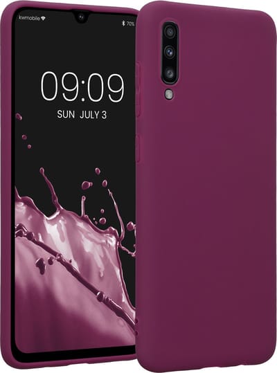 kwmobile telefoonhoesje geschikt voor Samsung Galaxy A70 - Hoesje voor smartphone - Back cover in bordeaux-violet