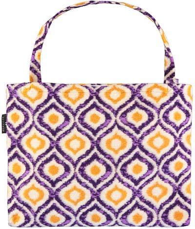 Wallabag - Tote Bag - Luiertas - Shopper - Mom Bag Retro Wooly Purple Orange