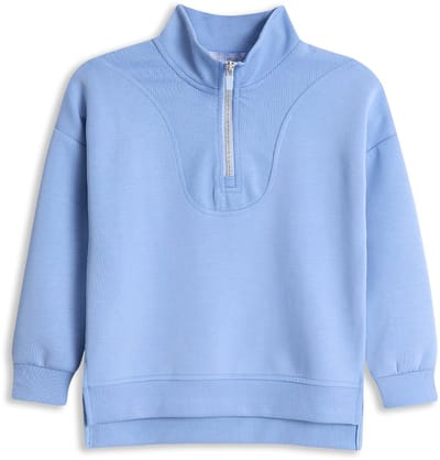 4PRESIDENT Sweater meisjes - Light Blue - Maat 92 - Meisjes trui
