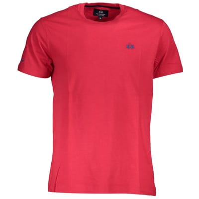 La Martina Rosso Katoenen Heren T-Shirt