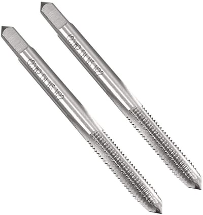 Dailygoods - Metrische Kranen - Ti-Coated - 2 Stuks - M5 x 0,8 mm - Draadtapgereedschap - Geschikt voor Boren - Zilver