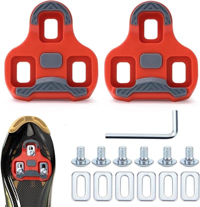 Comaptible Bike Pedalen 3-gaten Cleats Fiets Noppen Racefiets MTB Pedalen Set(9°)