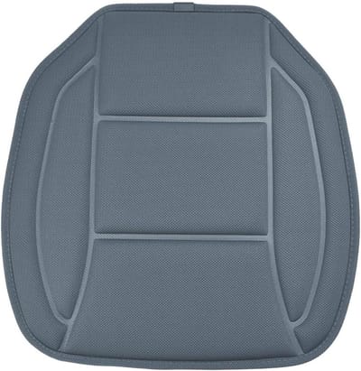 Geheugenfoam Autostoelkussen met Ademend Ontwerp, Antislip Functie en Lendensteun voor Auto, Kantoor en Bank (Grijs)
