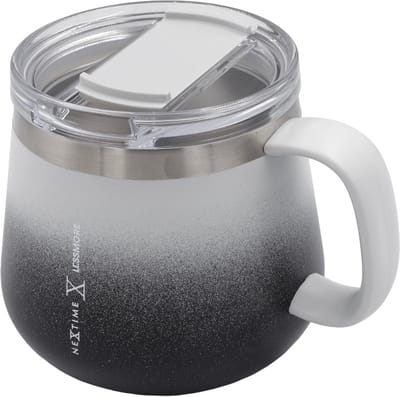 Thermische mok 473 ml (16oz)-95% gerecycled roestvrij staal-Staalgrijs 'Chubby Mug 16'