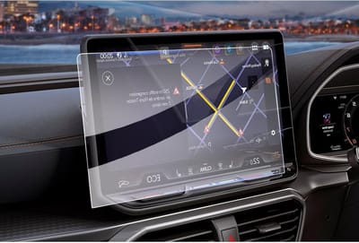 Navigatie Beschermfolie voor 12.9 Inch Touchscreen - Tempered Glass Screen Protector voor Cupra Formentor en Leon MK4, 9H Krasbestendig en Perfecte Passvorm