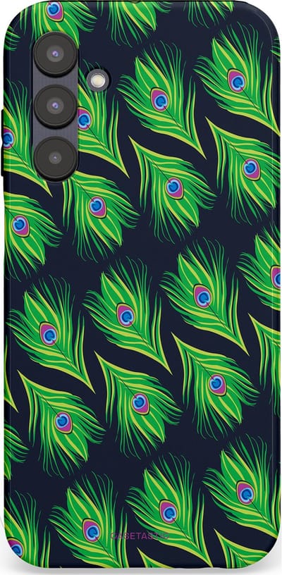 Casetastic Hoesje Geschikt voor Samsung A25 - Stijlvolle Beschermende Duo-layer Case - Veren van verleiding
