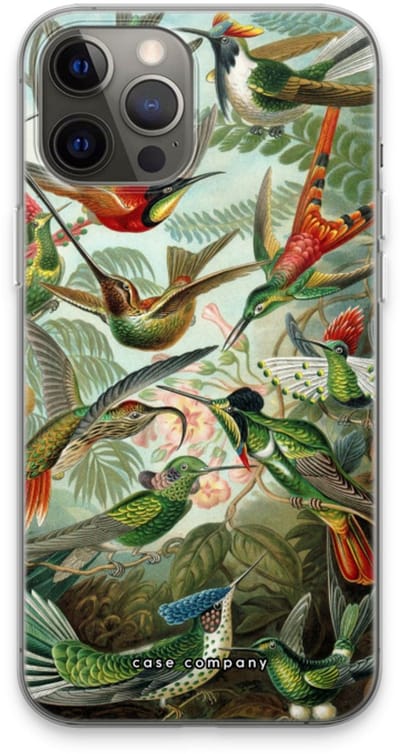 Case Company® - Hoesje geschikt voor iPhone 13 Pro Max hoesje - Haeckel Trochilidae - Soft Cover Telefoonhoesje - Bescherming aan alle Kanten en Schermrand