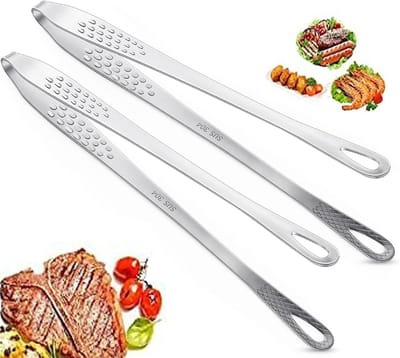 Dailygoods- Barbecue-tang Roestvrij Staal - Koreaanse Grilltang - Duurzaam - Eenvoudig te Reinigen - Voor Koken/Grillen - Modern Ontwerp