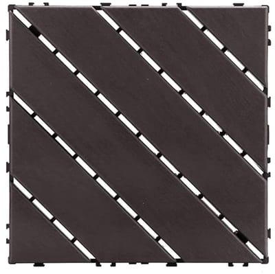Terrastegels Composiet - Buiten vloer - Buiten Leven - Eenvoudige Installatie - 30x30 cm - Houtkleur
