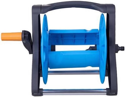 Tuinslanghaspel - Slang opberger - Water geven - Stabiele driehoek - 25 meter capaciteit - Zwart blauw