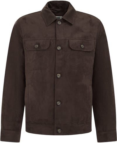 WE Fashion Heren jack met suèdelook