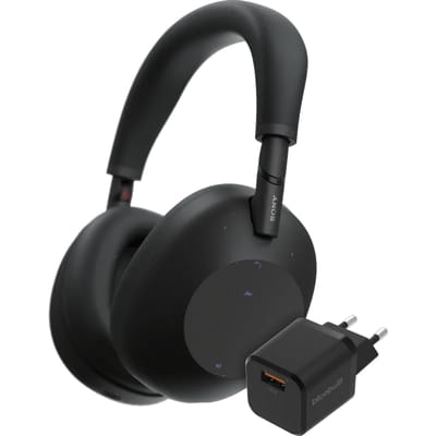 Sony WH-1000XM6 Zwart + BlueBuilt Quick Charge Oplader