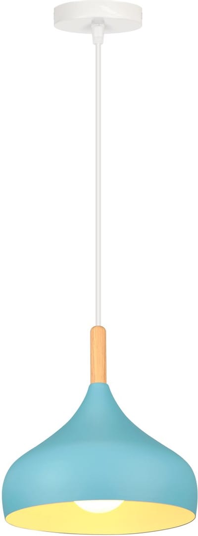 Hanglamp Woonkamer Moderne Plafondlamp E27 Kroonluchter voor Slaapkamer Keuken Hal Lichtblauw