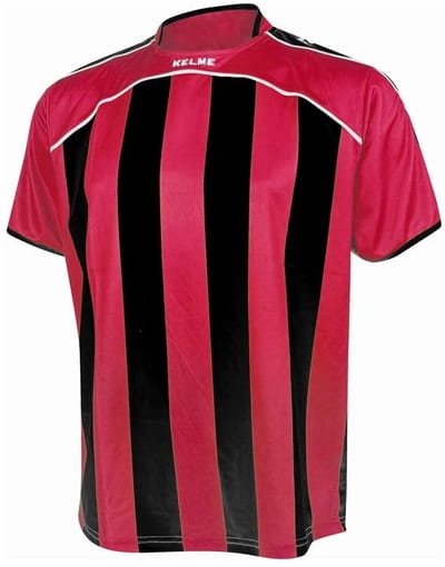 Kelme Liga T-shirt Met Korte Mouwen Rood,Zwart 2XL Man