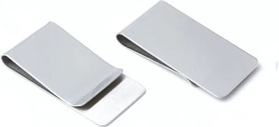 Geldclip - Pasjes en Cash - RVS - Staal - Briefgeld - Moneyclip - Zilver
