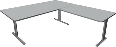 Hoekbureau Unic comfort grijs 200x220cm