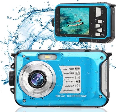 Waterdichte Onderwatercamera 10FT 2.7 Inch LCD-scherm 30MP 1080P HD Digitale Camera 16X Zoom Tot 128GB 650mAh Batterij voor Snorkelkamperen