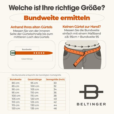 Leren Riem - Dames Heren Riem - Casual Gebruik - Verwisselbare Gesp - 4 cm Breed - Bruin