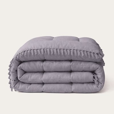 HappyBed Dekbed zonder overtrek 140x200 - Wasbaar Dekbed - Bedrukt dekbed zonder hoes - Hoesloos Dekbed - Eenpersoonsdekbed - Burnished Lilac