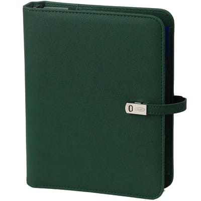 1011-19 A5 Ringagenda Organizer Groen 1 week per 2 paginas 2026-2027-2028
