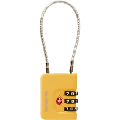 Samsonite Ta Revolution 3-cijferig TSA-kabelslot Geel