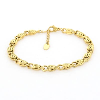 Kalli Armband (Sieraad) Scroll Schakel Goud