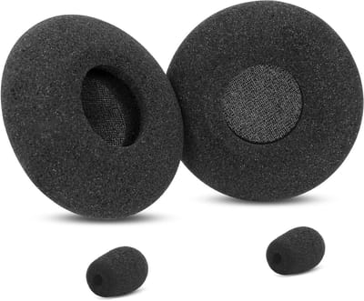 Vervangende Oorkussens voor Jabra Headsets - Comfortabele Schuim Covers voor Geluidisolatie en Duurzaamheid - Zwart