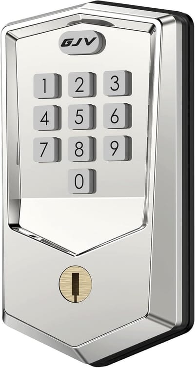 Elektronisch Deurslot - Sleutelloos Slot - Voordeur Beveiligen - Automatische Vergrendeling - 33x71x132 mm - Gesatineerd Nikkel