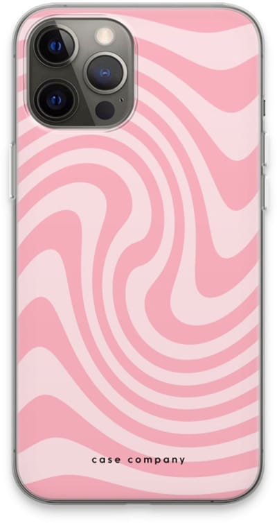 Case Company® - Hoesje geschikt voor iPhone 13 Pro Max hoesje - Swirl Roos - Soft Cover Telefoonhoesje - Bescherming aan alle Kanten en Schermrand