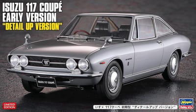 Hasegawa Modelbouwpakket Militaire voertuigen - 52439 Isuzu 117 Coupe - Vroege Versie - Detail-Up Versie - Auto Plastic - 1:24 - Modelbouw