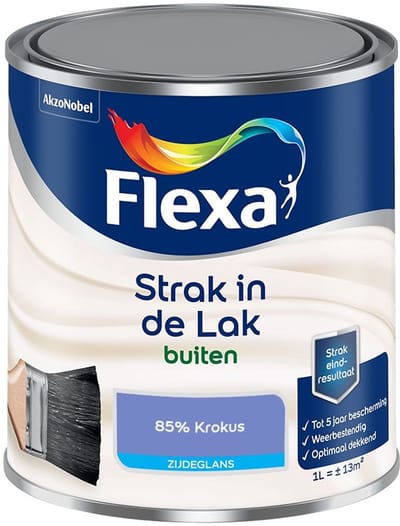 Flexa - Strak In De Lak Buitenlak Zijdeglans - 85% Krokus - Mengverf - 1 L