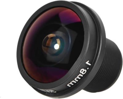 Groothoek Lens - Fisheye Camera - Beveiliging Opnemen - 180 Graden Zicht - 18 mm Brandpuntsafstand - Zwart