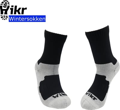 Hikr® Waterdichte Wintersokken - 100% waterdicht - Heren & Dames - Warme sokken - Dikke sokken - Outdoor wandelsokken - Fietssokken - Mountainbike sokken - Hiking & Wandelen