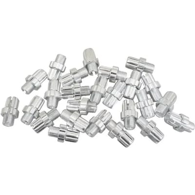 Zakje met 25 fietskabelspanners met gleuf, aluminium P2R M10