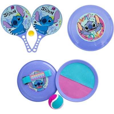 Lilo & Stitch strand spelset; tennis, frisbee en vangspel met bal