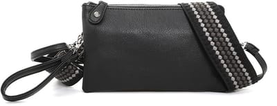 Black New York schoudertasje- Dames- Trendy- Compact- Cadeau- 3 vakken in 1- kerst- sint