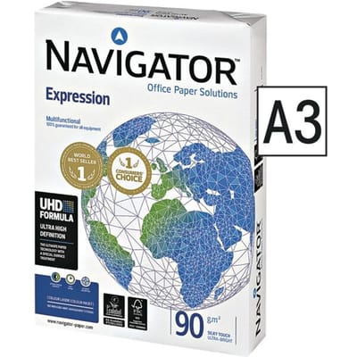 Kopieerpapier Navigator Expression A3 90gr wit 500 vel