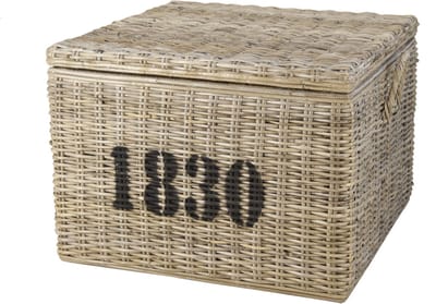 Rotan Opbergmand 60x60x44 Grijs