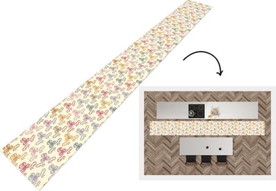Keukenloper - Keukenmat - Strik - Patronen - Geboorte - 400x50 cm - Keuken vloerkleed