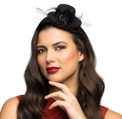 Boland - Haaraccessoire Nicolette Zwart - Haarclip - Volwassenen - Glitter and Glamour - Glitter and Glamour