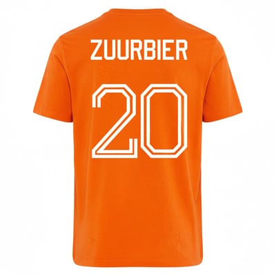 Oranje WK-EK T-shirt Wim Suurbier – Zuurbier XS