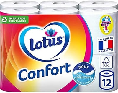 Zacht en Duurzaam Wit 12-Pack Toiletpapier Rollen