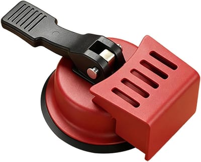Vloer Zuignap Tool - Kieren Reparatie - Vloer Egaliseren - Sterk Koolstofstaal - 12 cm Diameter - Zwart