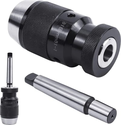Thijox - Snelspanboorhouder B16 - Precisieboorhouder met Mk2 Kegeldoorn voor Draaibank en Boormachine - Spanbereik 1-16 mm, Staal, 1,3 kg