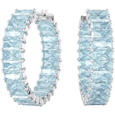 Swarovski Matrix Set Oorbellen Zirkonia Rhodium Plated Damesoorbellen 5659037 Box (Random Color) white