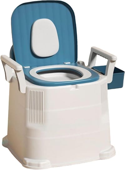Kampeertoilet - Draagbaar toilet - Zindelijkheidstraining - Geurwerende afdichtring - 15x44x15 cm - Wit